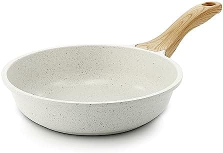 SENSARTE Nonstick Ceramic Frying Pan Skillet, 8-Inch Omelet Pan, Healthy Non Tox...