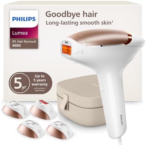 Philips Lumea 9000 Series IPL Hair Removal Device Permanent Laser Hair Reduction...