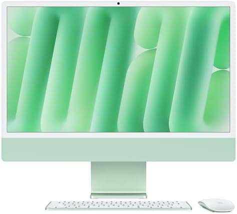 Apple 2024 iMac All-in-One Desktop Computer with M4 chip with 8-core CPU and 8-c...