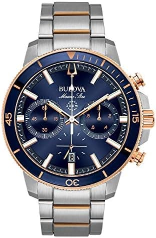 Bulova Men's Marine Star Series C Two-Tone Stainless Steel 6-Hand Chronograph Qu...