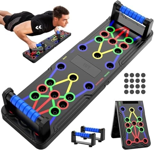 Solid Push Up Board 15 in 1 Home Workout Equipment Multi-Functional Pushup Stand...