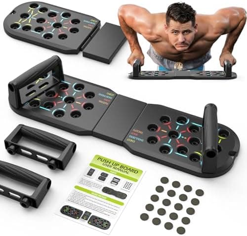 Push Up Board Fitness, Workout Home Gym Equipment, 20 in 1 Exercise Pushup Bar H...