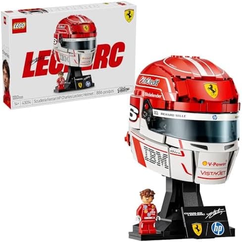 LEGO Editions Scuderia Ferrari HP Charles Leclerc Helmet - Building Set for Teen...